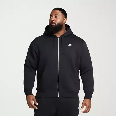 Nike Club Mens Long Sleeve Zipper Active Big and Tall Hoodie