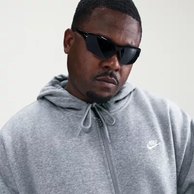 Nike Mens Long Sleeve Fleece Zipper Active Big and Tall Hoodie