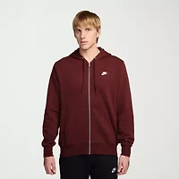 Nike Club Mens Long Sleeve Fleece Zipper Active Big and Tall Hoodie
