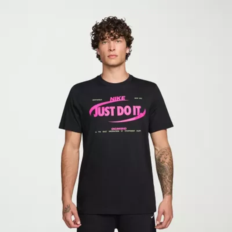 Nike Mens Crew Neck Short Sleeve Regular Fit Big and Tall Graphic T-Shirt