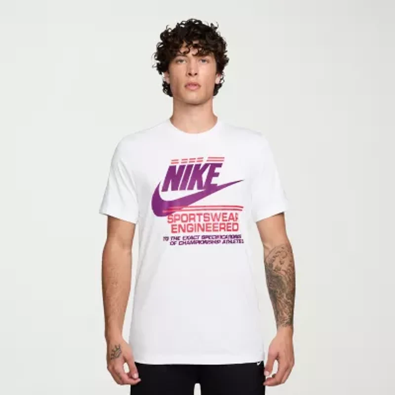 Nike Mens Crew Neck Short Sleeve Regular Fit Big and Tall Graphic T-Shirt
