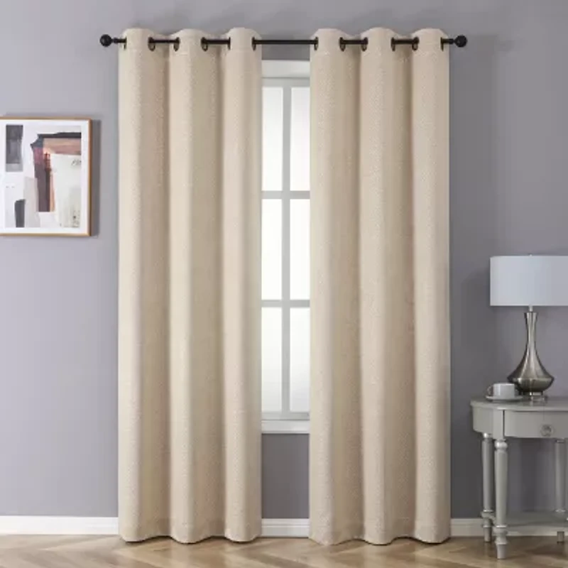 Rhys Grommet Top Blackout Set of 2 Curtain Panel