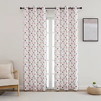 Odwin Printed Grommet Top Blackout Set of 2 Curtain Panel
