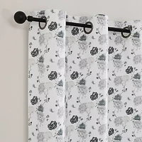 Odwin Printed Grommet Top Blackout Set of 2 Curtain Panel