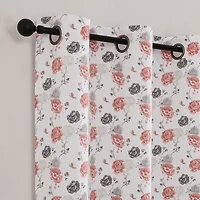Odwin Printed Grommet Top Blackout Set of 2 Curtain Panel