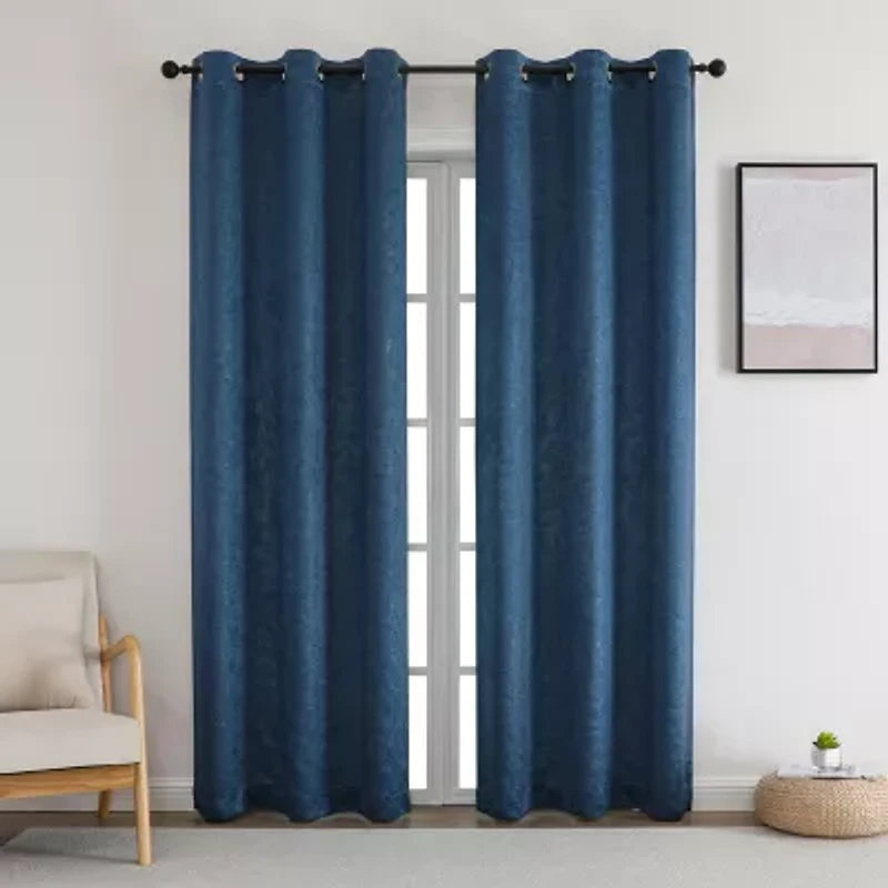 Bard Grommet Top Blackout Set of 2 Curtain Panel