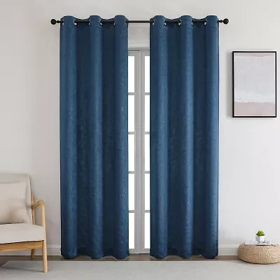 Bard Grommet Top Blackout Set of 2 Curtain Panel