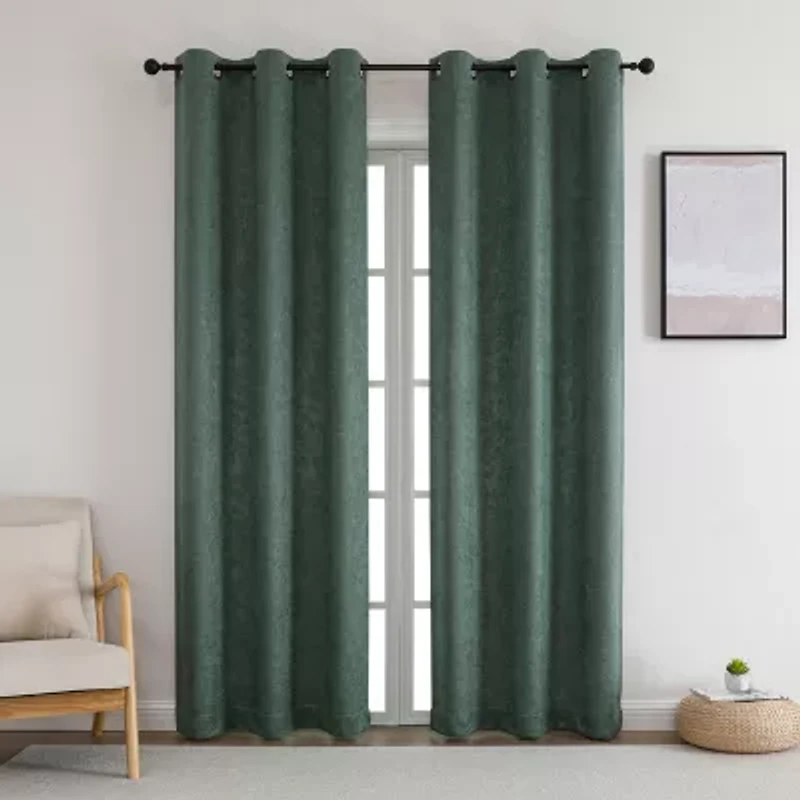 Bard Grommet Top Blackout Set of 2 Curtain Panel