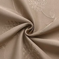 Constance Embroidered Grommet Top Blackout Set of 2 Curtain Panel
