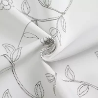 Constance Embroidered Grommet Top Blackout Set of 2 Curtain Panel