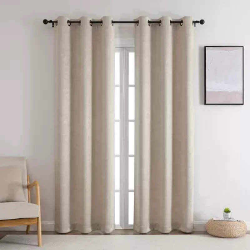 Lara Grommet Top Blackout Set of 2 Curtain Panel