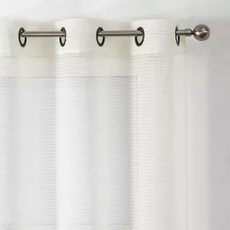 Hoboken Grommet Top Sheer Set of 2 Curtain Panel