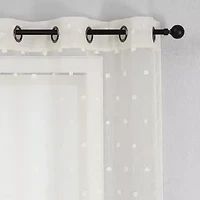 Angel Grommet Top Sheer Set of 2 Curtain Panel