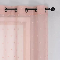 Angel Grommet Top Sheer Set of 2 Curtain Panel