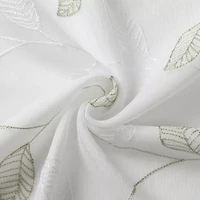 Esmeray Embroidered Grommet Top Sheer Set of 2 Curtain Panel