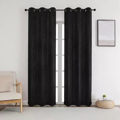Starltt Grommet Top Blackout Set of 2 Curtain Panel