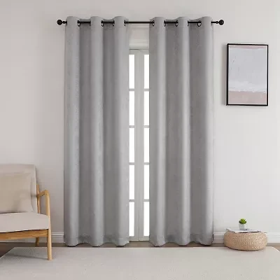 Starltt Grommet Top Blackout Set of 2 Curtain Panel