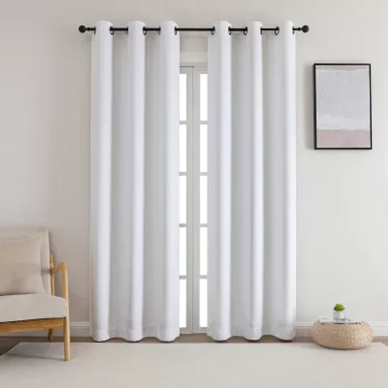 Starltt Grommet Top Blackout Set of 2 Curtain Panel