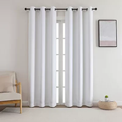 Starltt Grommet Top Blackout Set of 2 Curtain Panel