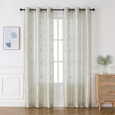 Sebastian Grommet Top Light-Filtering Set of 2 Curtain Panel