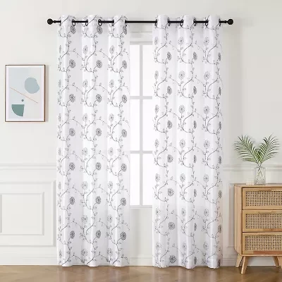 Sebastian Grommet Top Light-Filtering Set of 2 Curtain Panel