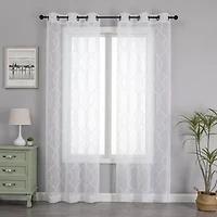 Blake Grommet Top Sheer Set of 2 Curtain Panel