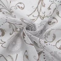 Toronto Printed Grommet Top Sheer Set of 2 Curtain Panel