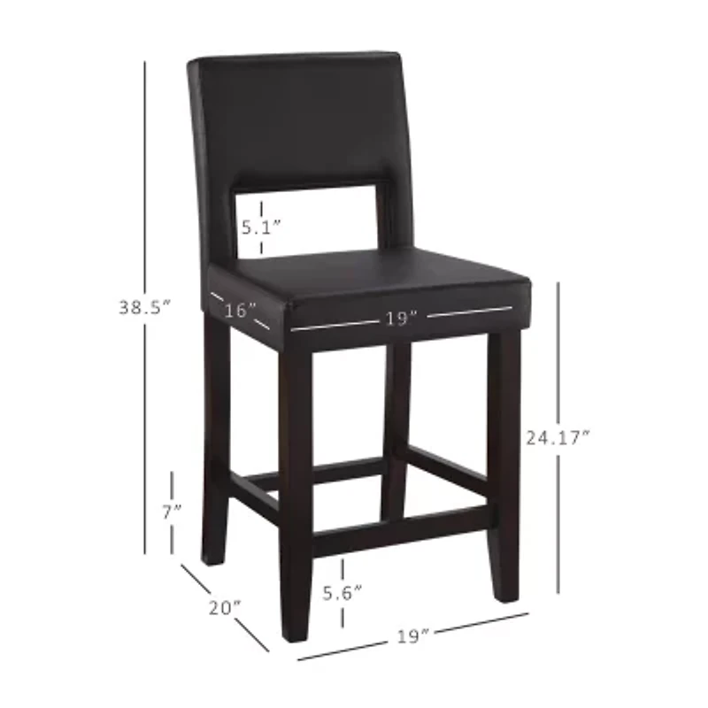 Vega Counter-Height Upholstered Barstool