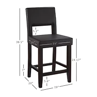 Vega Counter-Height Upholstered Barstool