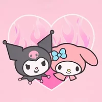 My Melody X Kuromi Hoodie Womens Long Sleeve Hello Kitty Zipper Juniors