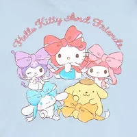 Hello Kitty Lovely Ribbon Hoodie Womens Long Sleeve Zipper Juniors