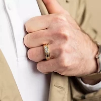 (G / Si2) Mens 1/2 CT. T.W. Lab Grown White Diamond 10K Gold Wedding Engagement Ring