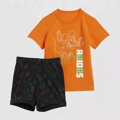 adidas Unisex 2-pc. Mickey Mouse Short Set