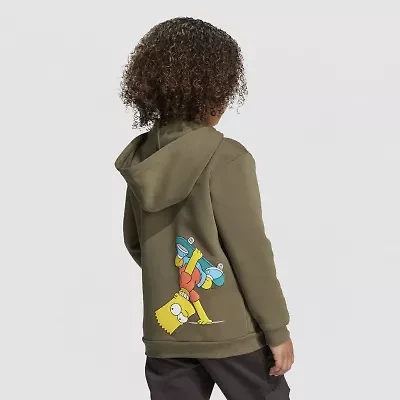 adidas Toddler & Little Unisex Long Sleeve The Simpsons Zipper Hoodie