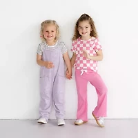 Grayson Little Toddler Girls Crew Neck Short Sleeve Regular Fit 3-pc. Graphic T-Shirt