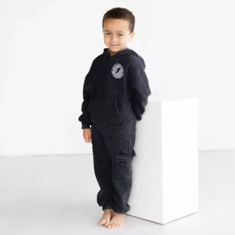 Grayson Little Toddler Boys Long Sleeve Fleece Hoodie