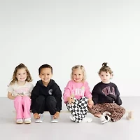 Grayson Little Toddler Girls Wide Leg Drawstring Pant