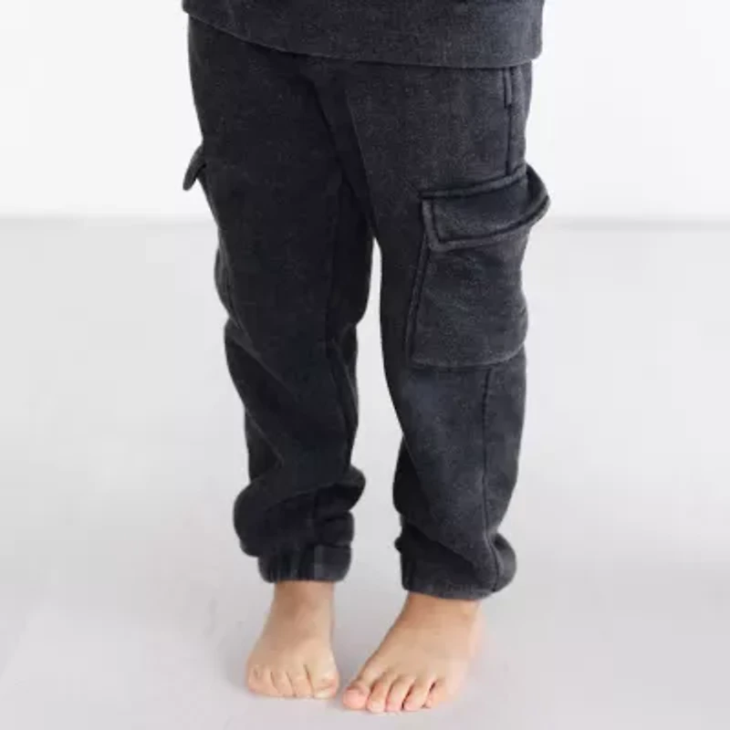 Grayson Little Toddler Boys Drawstring Waist Slim Relaxed Fit Fleece Jogger Pant