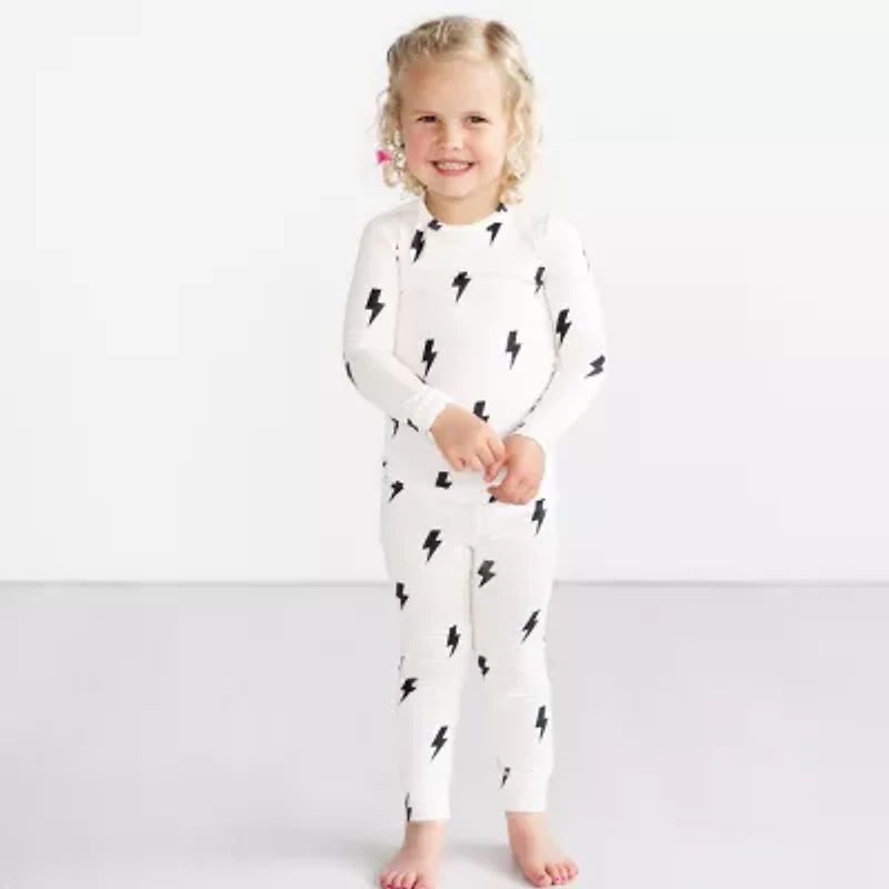 Grayson Little Toddler Unisex Crew Neck Long Sleeve 2-pc. Pajama Sets