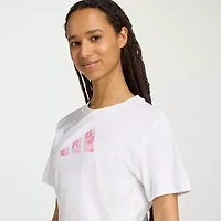 adidas Womens Crew Neck Long Sleeve Active T-Shirt