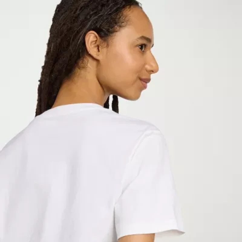 adidas Womens Crew Neck Long Sleeve Active T-Shirt