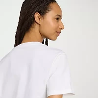 adidas Womens Crew Neck Long Sleeve Active T-Shirt