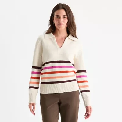 St. John's Bay Womens Long Sleeve Pullover Sweater
