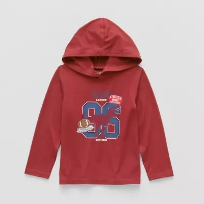 Okie Dokie Toddler & Little Boys Long Sleeve Moisture Wicking Active Hoodie