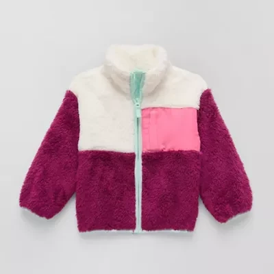 Okie Dokie Sherpa Girls Midweight Jacket