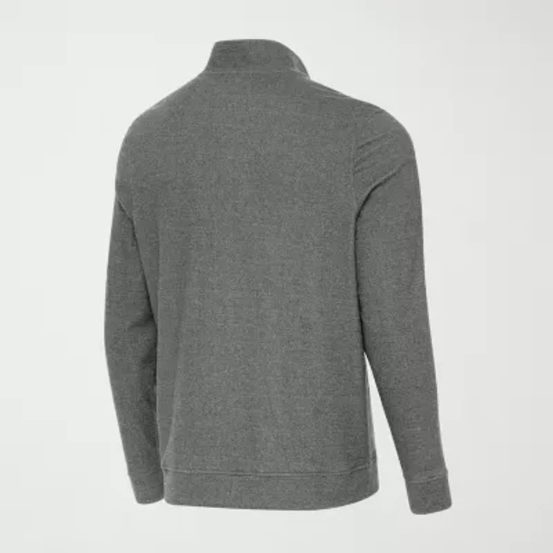 Antigua Mens Long Sleeve Active Quarter-Zip Pullover