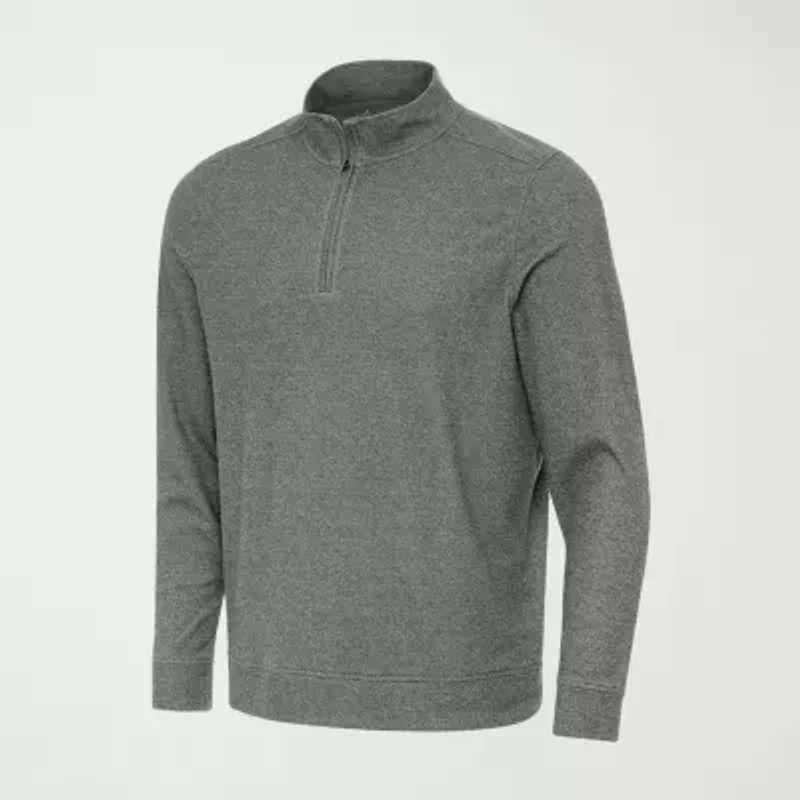 Antigua Mens Long Sleeve Active Quarter-Zip Pullover