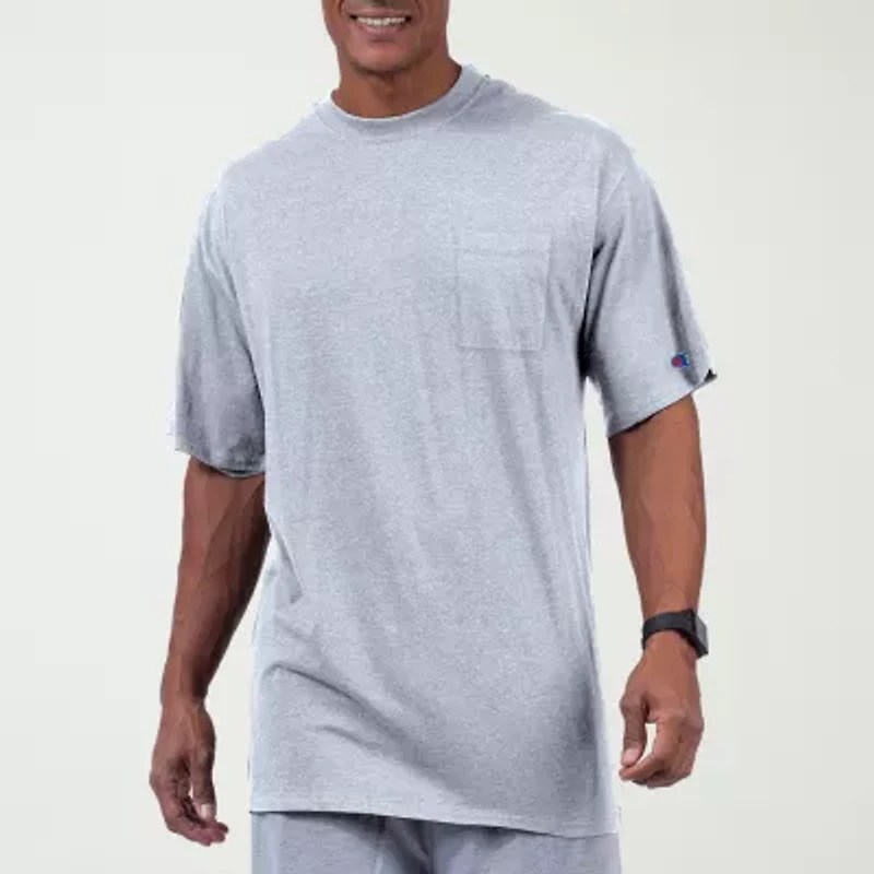 Champion Big and Tall Mens Crew Neck Short Sleeve Pocket T-Shirt