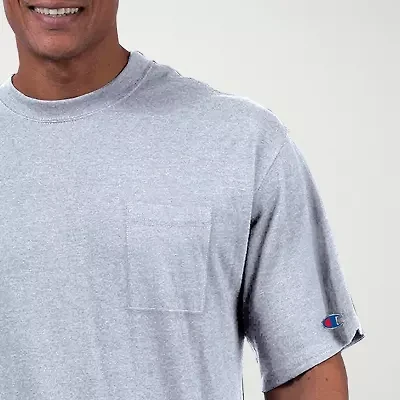 Champion Big and Tall Mens Crew Neck Short Sleeve Pocket T-Shirt
