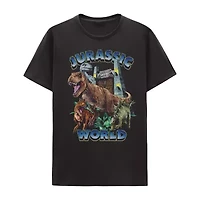 Mens Short Sleeve Regular Fit Jurassic World Graphic T-Shirt
